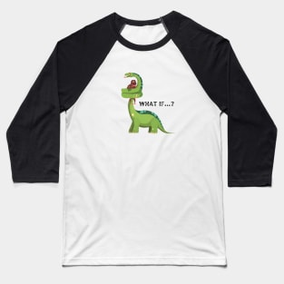 Long Neck Dinosaur Joke Baseball T-Shirt